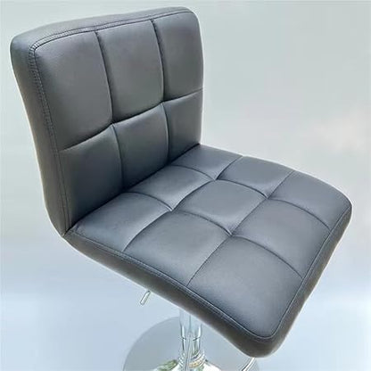 Backless Counter Chairs Light Luxury Bar Chair Lift Bar Chair Modern Simple High Back Stool Front Desk Bar Chair Cashier Bar Chair Adjustable Bar Chairs(A)